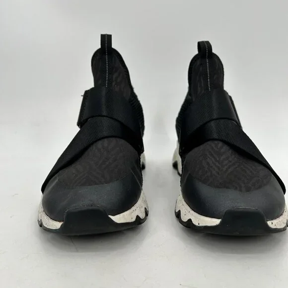 SOREL Women's Kinetic Sneak Laceless Sneakers Black White Sea Salt Size 7.5 - Picture 5 of 8